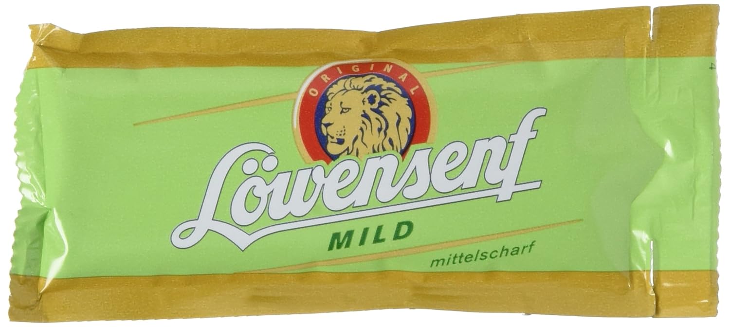 Löwensenf 200 x 15ml Karton, organisch, perfekt zum gesamten Fleisch-und Wurst Angebot