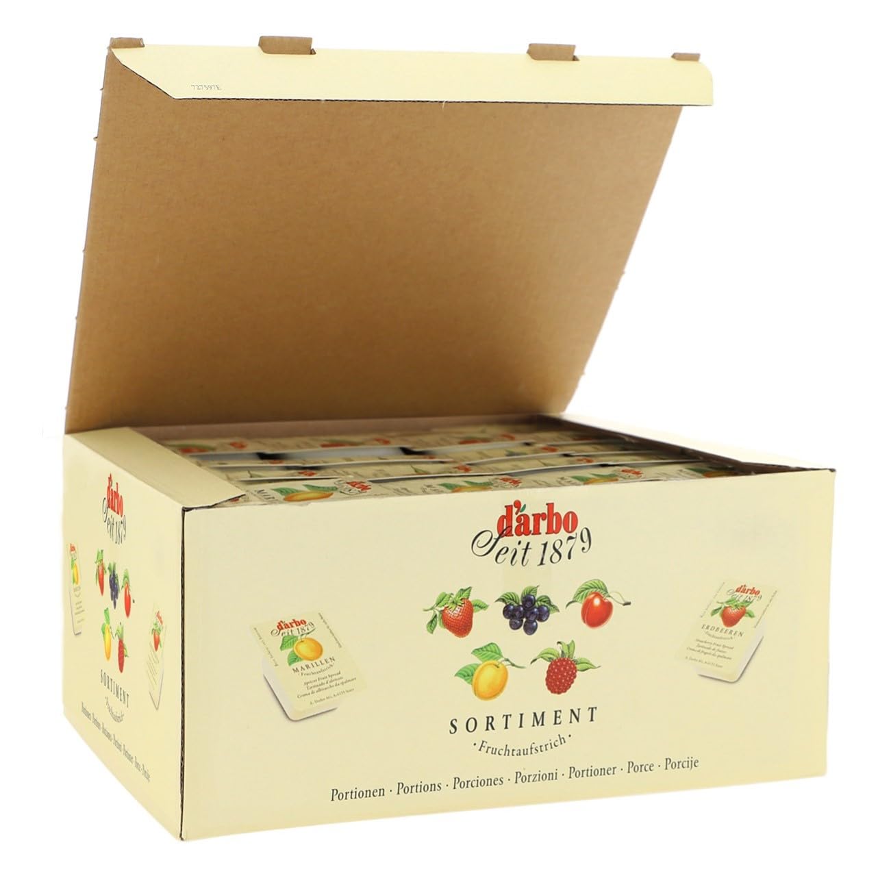 Fruchtaufstrich Darbo, sortiert, 25 Gramm, Einzelportion